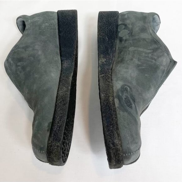 Mephisto Womens Gray Suede Slip-On Walking Shoes Size 7.5 Orthotic Comfort - Picture 5 of 12